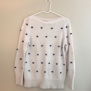 Polka dot Loft sweater Cream and Black